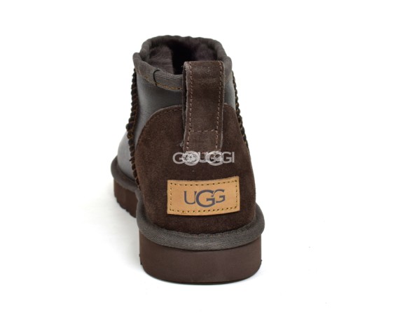 Женские ультра мини угги UGG Classic Ultra Mini Metallic Chocolatte