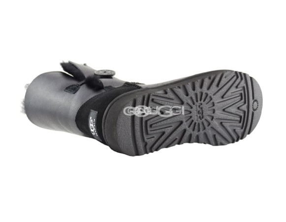 Женские угги с пуговицей Bailey Button Metallic Black
