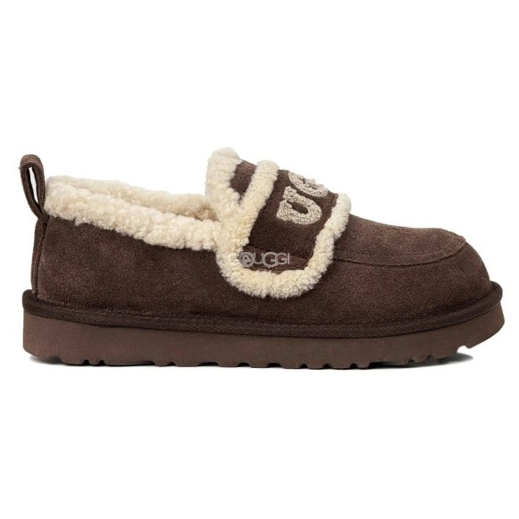 Женские слипоны Ugg Classic Fat Ding Slip On Chocolate