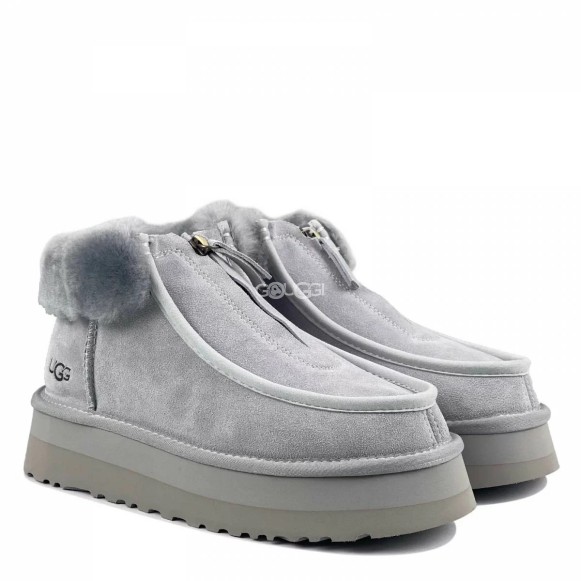 Женские ботинки на платформе Ugg Funkette Platform Boots Grey-Violet