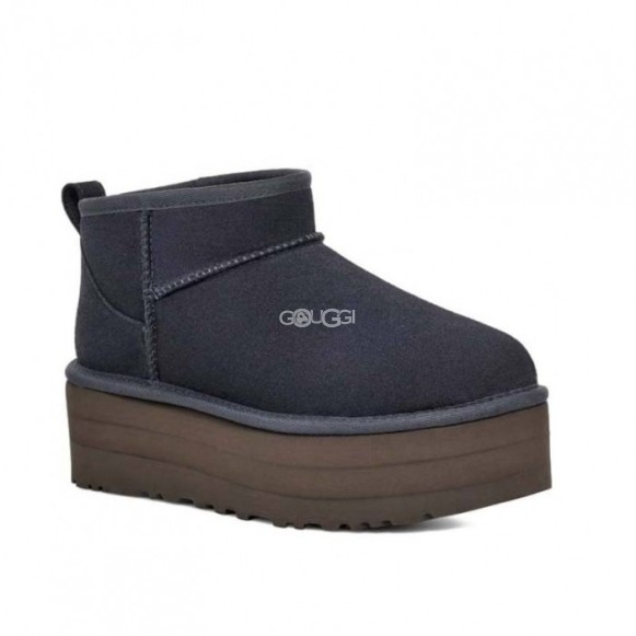 Женские ультра мини угги на платформе UGG Classic Ultra Mini Platform Eve Blue
