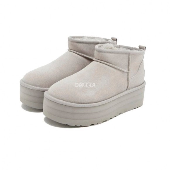 Женские ультра мини угги на платформе Ultra Mini Platform Boot - Seal