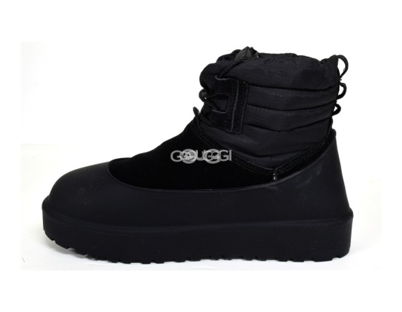 Женские мини угги Classic Mini Lace-Up Weather Black