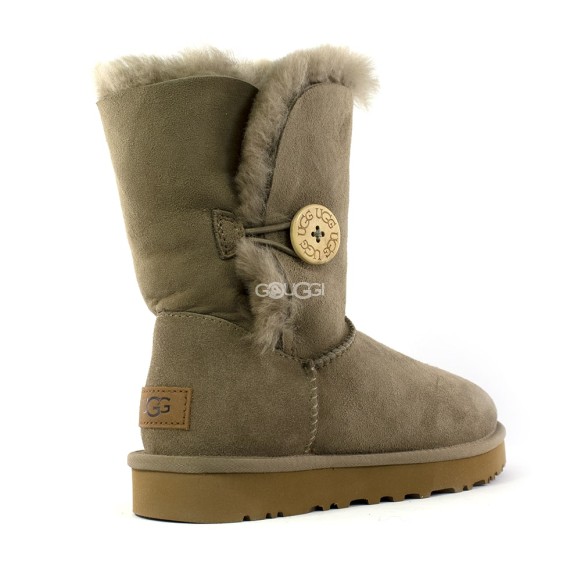 Женские угги с пуговицей UGG Bailey Button Grey