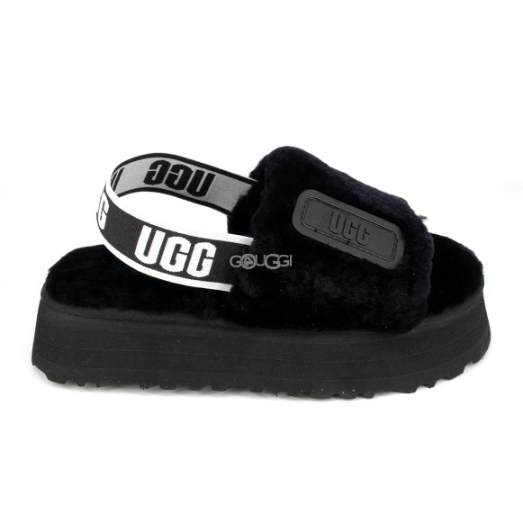 Женские тапочки Disco Slide Seashell Dark Black