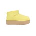 Женские ультра мини угги на платформе Classic Ultra Mini Platform Pearfect Yellow
