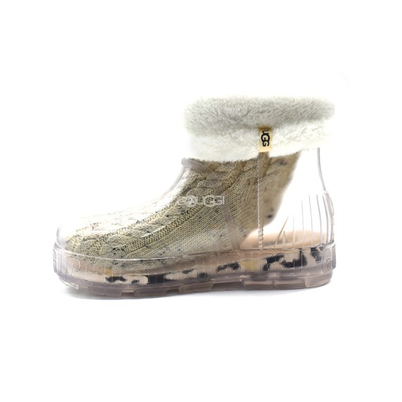 Женские прозрачные короткие угги Ugg Drizlita Clear Boot Natural