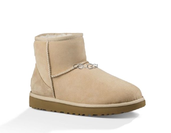 Женские мини угги Classic Mini Sand 2