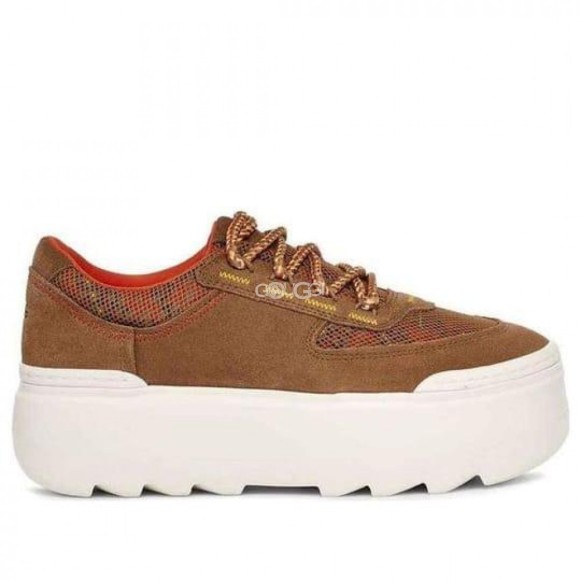 Женские кроссовки Ugg Marin Mega Lace Chestnut White