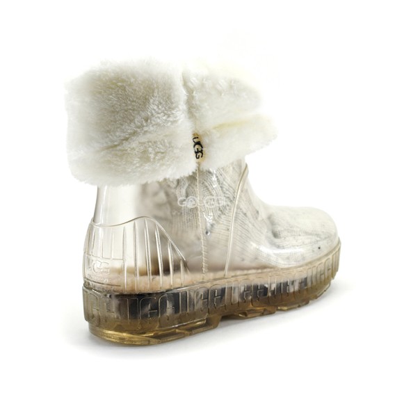 Женские прозрачные короткие угги Ugg Drizlita Clear Boot White